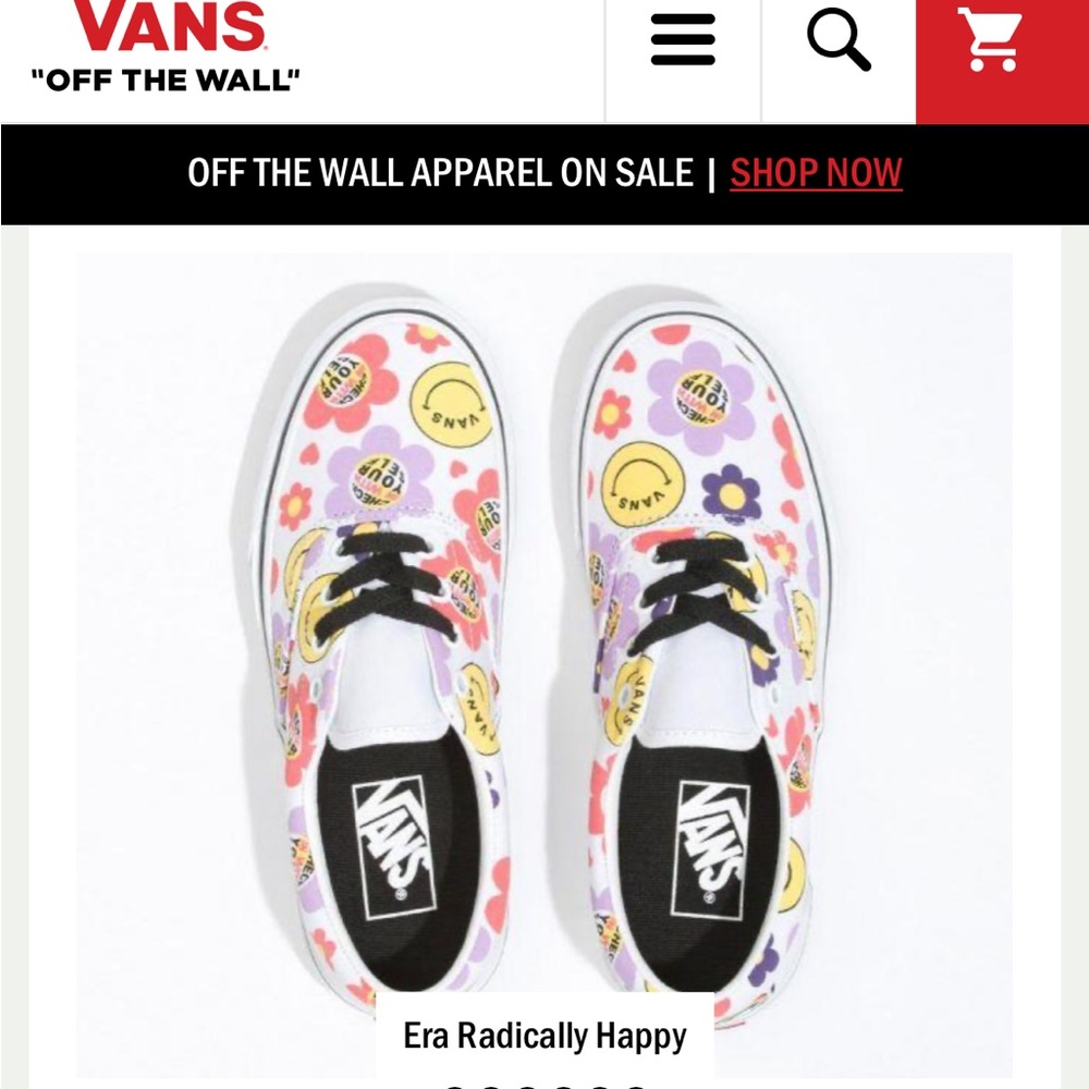 NWOT ERA RADICALLY HAPPY VANS
